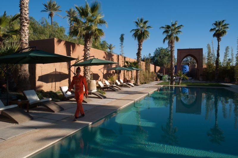 Tigmiza Boutique Hotel & Spa Ouled Jelal Exteriér fotografie The swimming pool at the Ouarzazate hotel