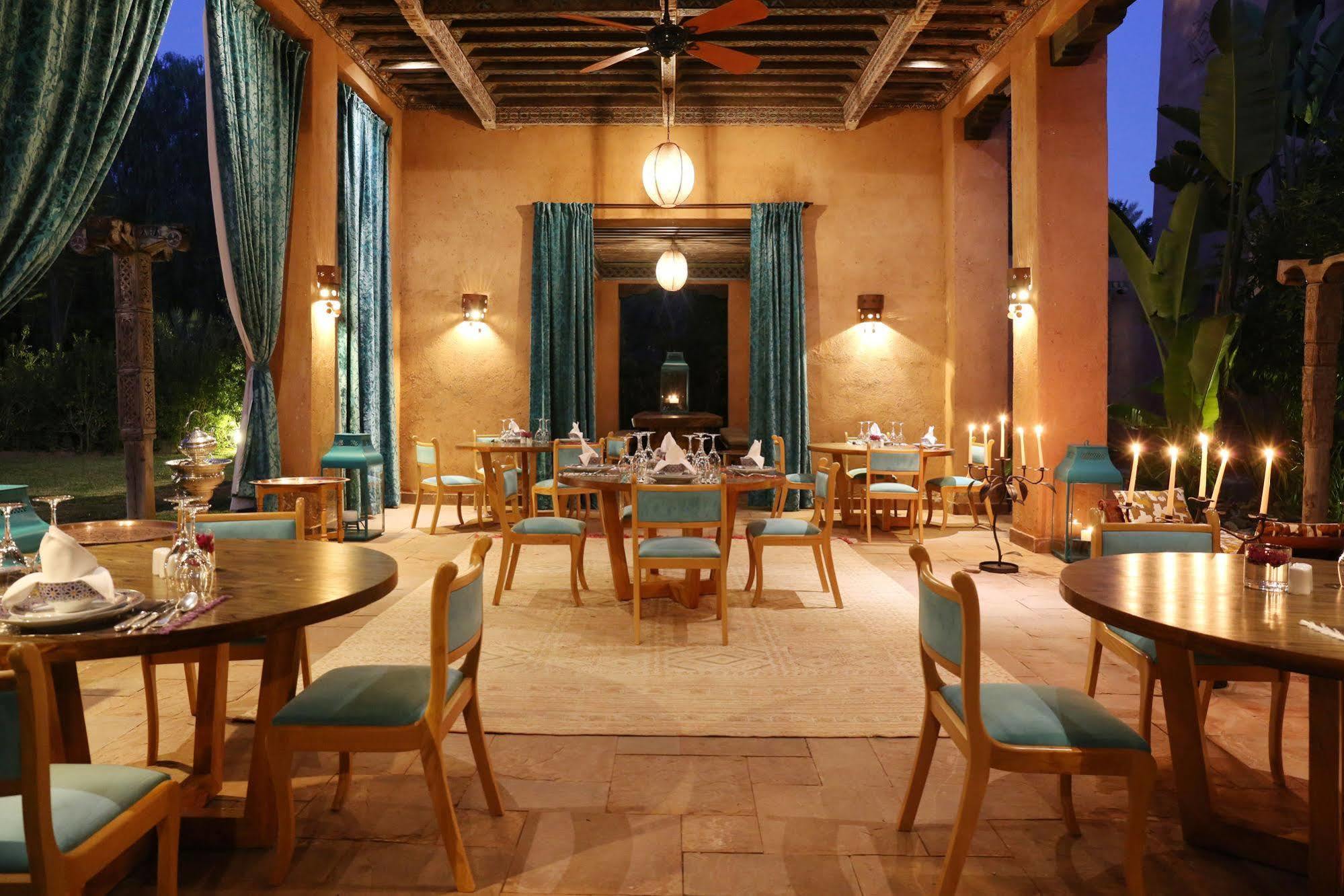 Tigmiza Boutique Hotel & Spa Ouled Jelal Exteriér fotografie Restaurant at the Hotel Amanjena